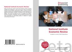 Capa do livro de National Institute Economic Review 