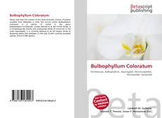 Bulbophyllum Coloratum kitap kapağı