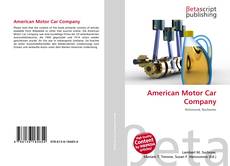 American Motor Car Company kitap kapağı