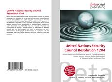 United Nations Security Council Resolution 1204 kitap kapağı