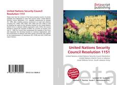 United Nations Security Council Resolution 1151的封面