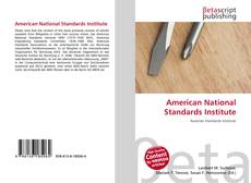Capa do livro de American National Standards Institute 