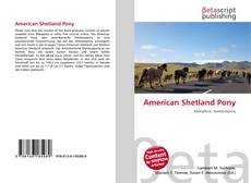 Buchcover von American Shetland Pony
