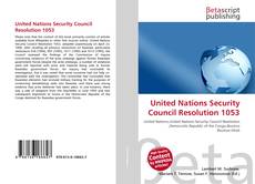 Bookcover of United Nations Security Council Resolution 1053