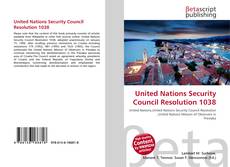 Bookcover of United Nations Security Council Resolution 1038