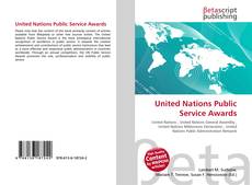 Borítókép a  United Nations Public Service Awards - hoz