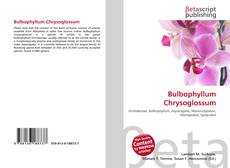 Bulbophyllum Chrysoglossum的封面