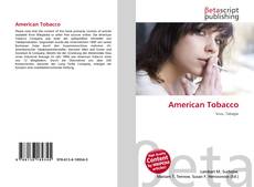 Buchcover von American Tobacco