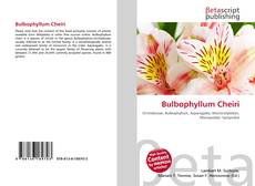 Bulbophyllum Cheiri kitap kapağı