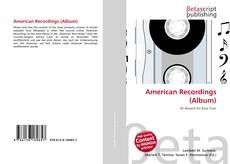 Portada del libro de American Recordings (Album)