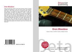 Capa do livro de Oren Bloedow 