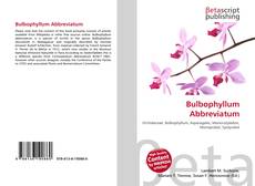 Portada del libro de Bulbophyllum Abbreviatum