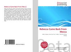Copertina di Rebecca Came Back From Mecca