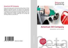 American Oil Company kitap kapağı