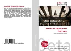 Portada del libro de American Petroleum Institute