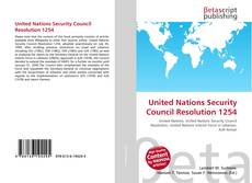 Portada del libro de United Nations Security Council Resolution 1254