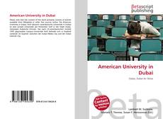 Portada del libro de American University in Dubai