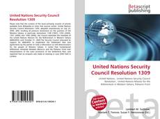 United Nations Security Council Resolution 1309的封面