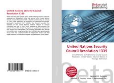Portada del libro de United Nations Security Council Resolution 1339