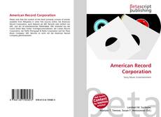 American Record Corporation的封面