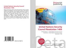 Capa do livro de United Nations Security Council Resolution 1406 