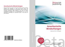 Portada del libro de Amerikanische Blindschlangen