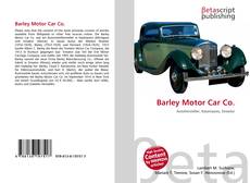 Обложка Barley Motor Car Co.