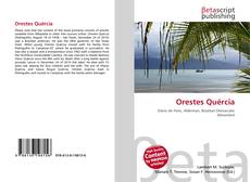 Portada del libro de Orestes Quércia