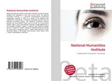 Couverture de National Humanities Institute
