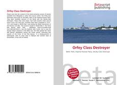 Orfey Class Destroyer kitap kapağı