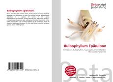 Bulbophyllum Epibulbon kitap kapağı