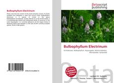 Bulbophyllum Electrinum的封面