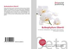 Bulbophyllum Elbertii的封面