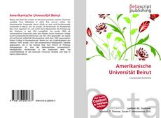 Amerikanische Universität Beirut kitap kapağı