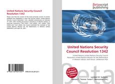 Capa do livro de United Nations Security Council Resolution 1342 