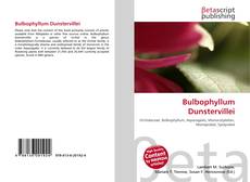 Bulbophyllum Dunstervillei kitap kapağı