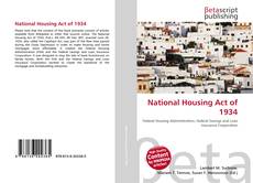 Copertina di National Housing Act of 1934