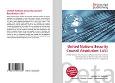 Copertina di United Nations Security Council Resolution 1431