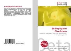 Capa do livro de Bulbophyllum Dissolutum 