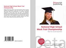 Обложка National High School Mock Trial Championship