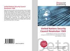 Обложка United Nations Security Council Resolution 1569
