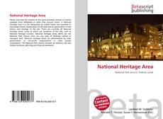 Capa do livro de National Heritage Area 