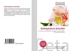 Buchcover von Bulbophyllum Dewildei