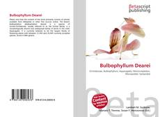 Bulbophyllum Dearei kitap kapağı