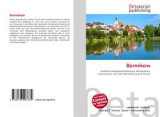 Barnekow的封面