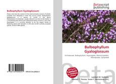 Buchcover von Bulbophyllum Gyaloglossum