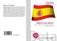 Capa do livro de Organic Law (Spain) 