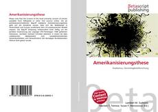 Buchcover von Amerikanisierungsthese