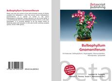 Bulbophyllum Gnomoniferum kitap kapağı