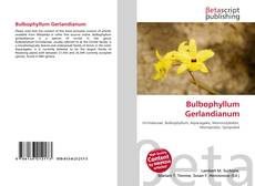 Couverture de Bulbophyllum Gerlandianum
